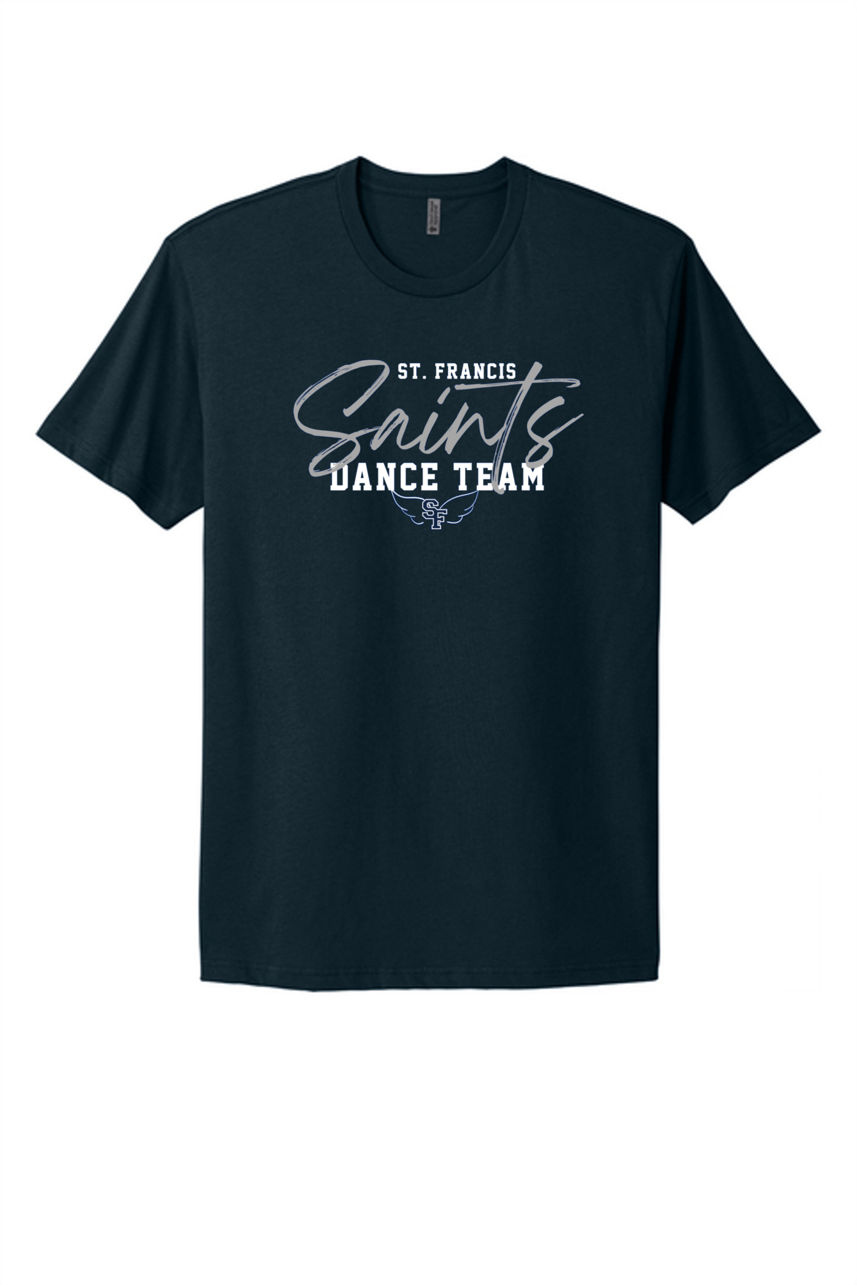 SF Dance Next Level Apparel®Cotton Tee (Saints Script with Wings)